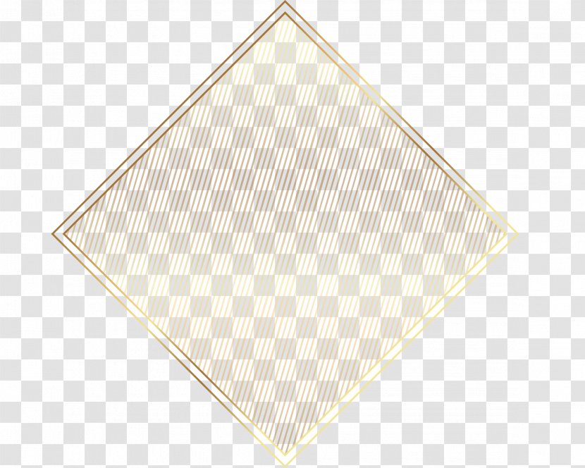 Triangle Beige Pattern - Vector Painted Gold Label Transparent PNG