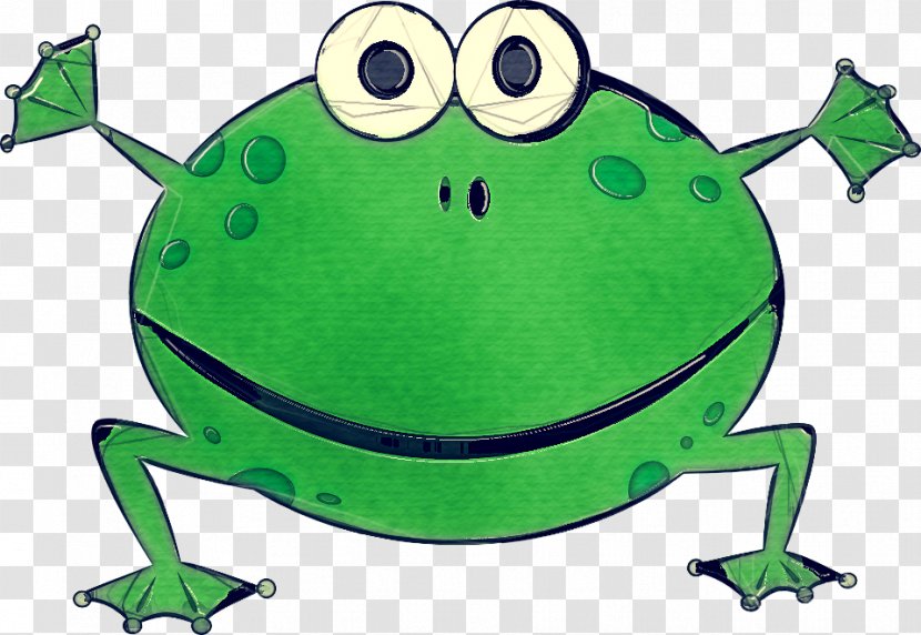 Green Clip Art Cartoon Frog Shrub - Leaf - Hyla Transparent PNG