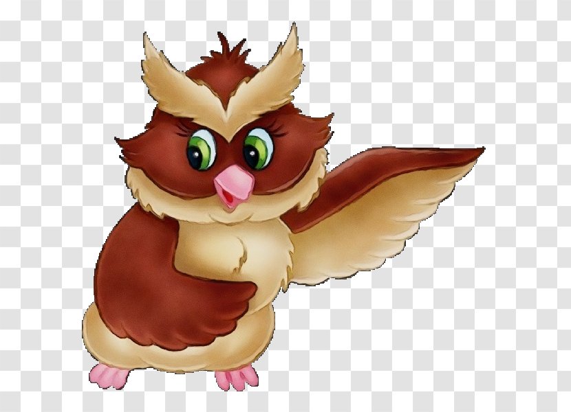 Owl Chicken Beak Cartoon - Wing - Figurine Transparent PNG
