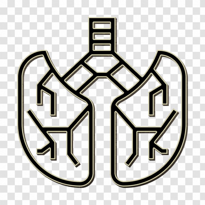 Air Icon Anatomy Lungs - Organ - Coloring Book Logo Transparent PNG