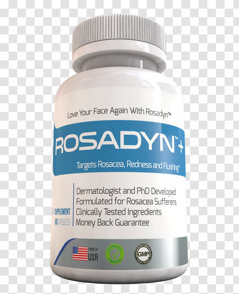 Rosacea Dietary Supplement Erythema Flushing Cream - Skin - Care Bottle Transparent PNG