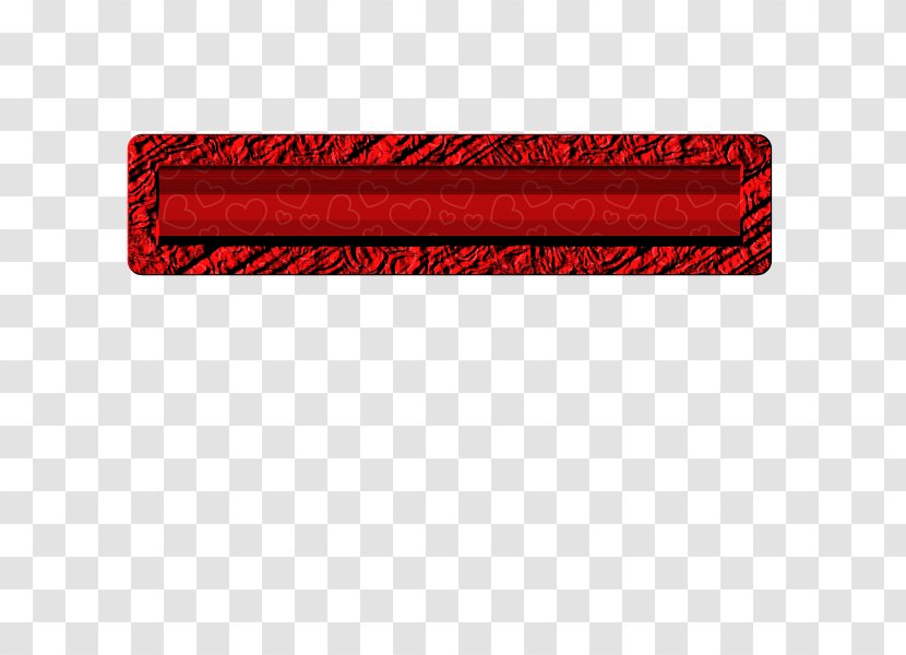 Line - Rectangle - Red Transparent PNG