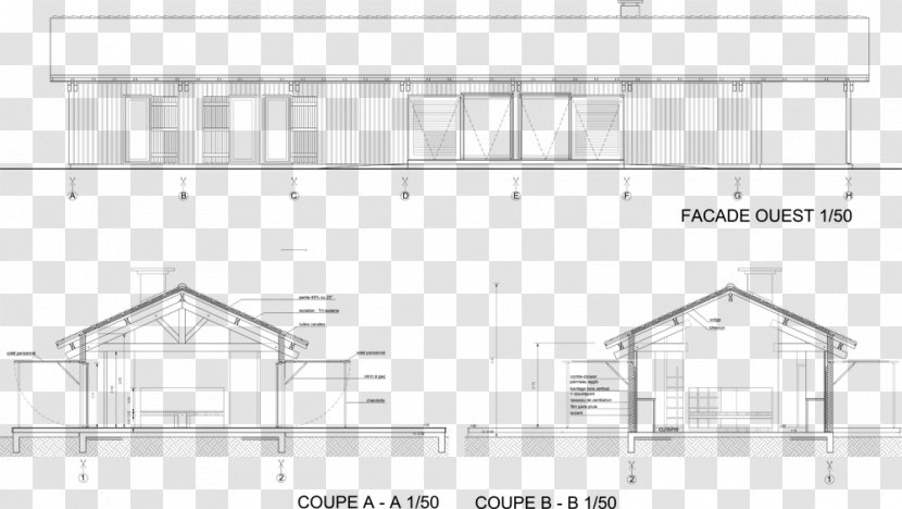 Architecture Floor Plan Technical Drawing Roof - Property - Design Transparent PNG