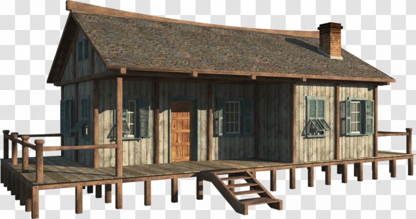 Shed House Cottage Log Cabin Facade - Christmas Day Transparent PNG