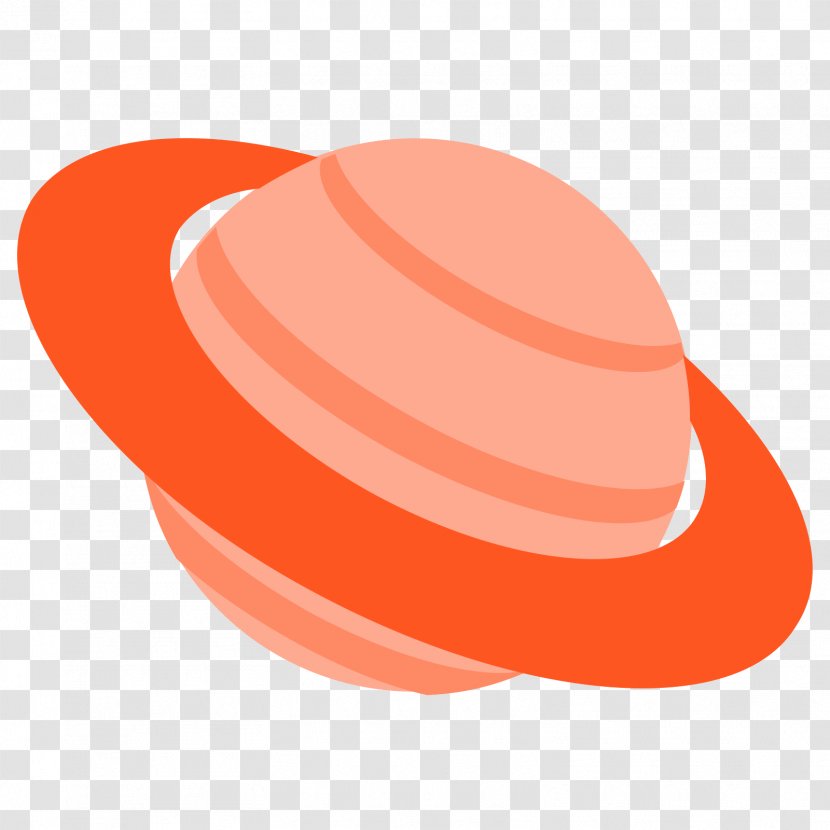 Planet Clip Art - Orange Transparent PNG