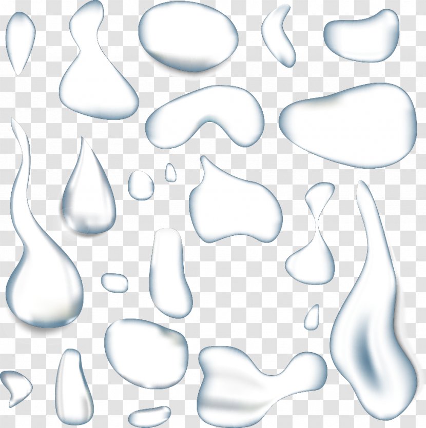 Drop Water Illustration - Splash - Vector Dew Drops Transparent PNG