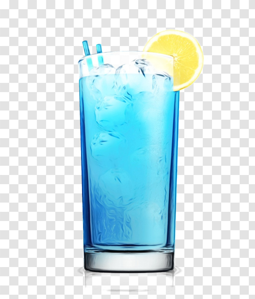 Blue Hawaii Cocktail Garnish Bay Breeze Vodka Tonic Rickey Transparent PNG