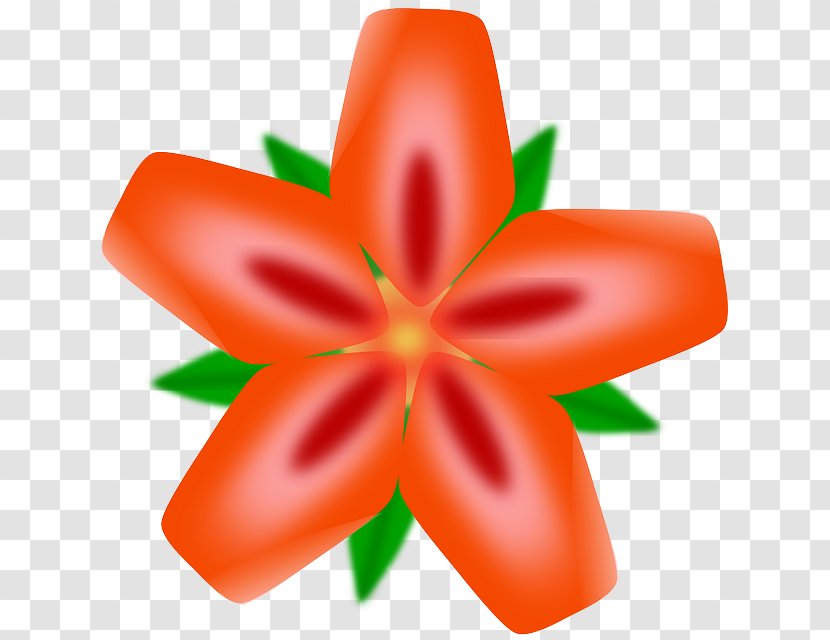 Hawaii Clip Art - Hibiscus - Orange Flower Transparent PNG