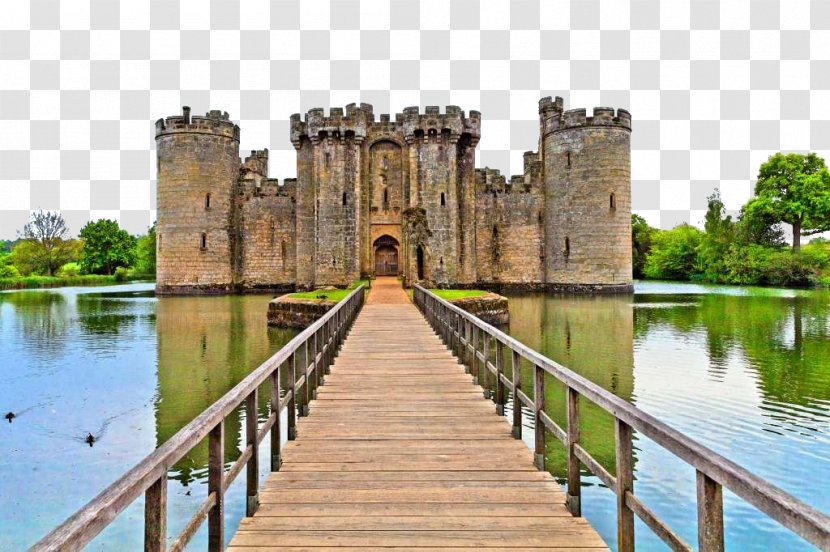 Castle Moat Drawbridge Wall Decal Sticker - English Medieval Photography Transparent PNG