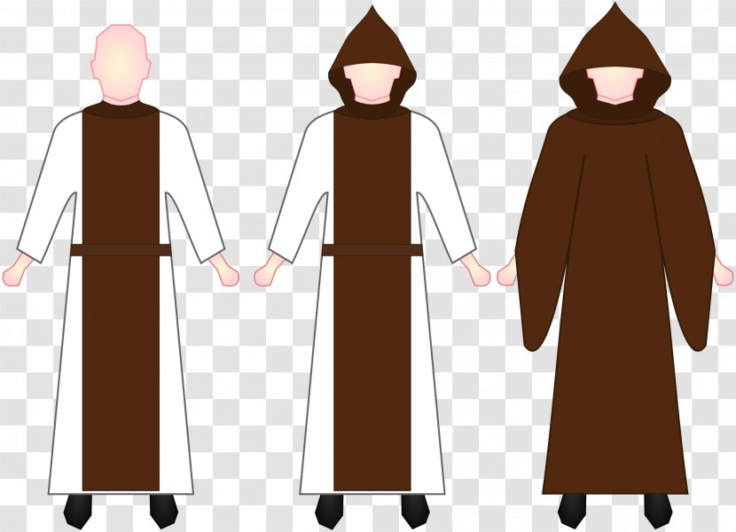 Religious Habit Hieronymites Order Monk Scapular - Francis Of Assisi - Two Kinds People Transparent PNG