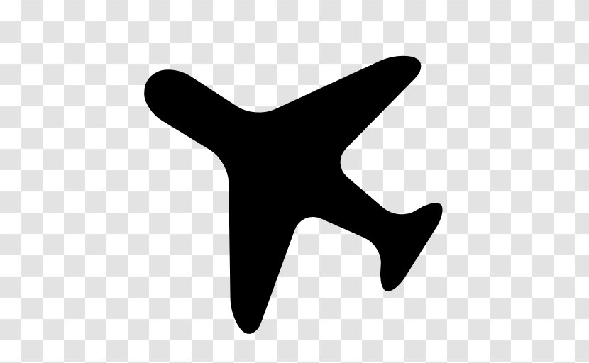 Airplane Aircraft ICON A5 Clip Art - Black And White Transparent PNG