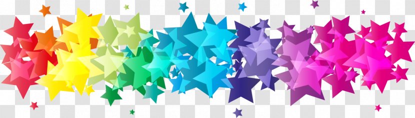 Geometry Graphic Design - Painting - Colorful Abstract Geometric Star Transparent PNG