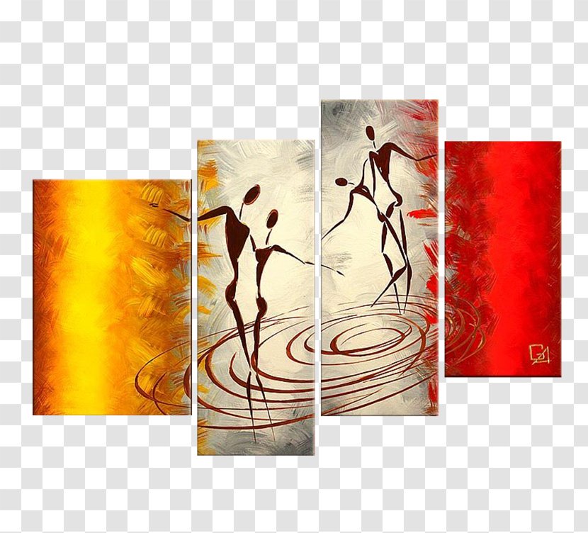 Oil Painting Canvas Abstract Art - Paintings Transparent PNG