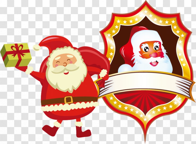 Santa Claus Christmas Clip Art - Gift - Vector Material Transparent PNG