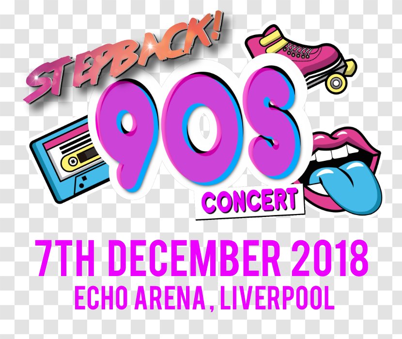 Echo Arena Liverpool Wembley Stepback! 90s Concert - Logo Transparent PNG