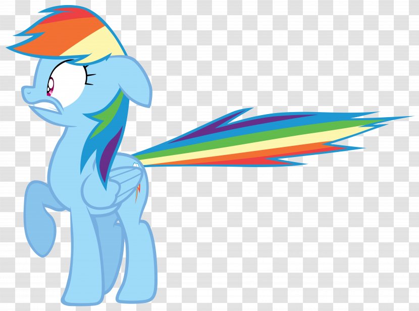 Rainbow Dash Pony Art - Digital Transparent PNG