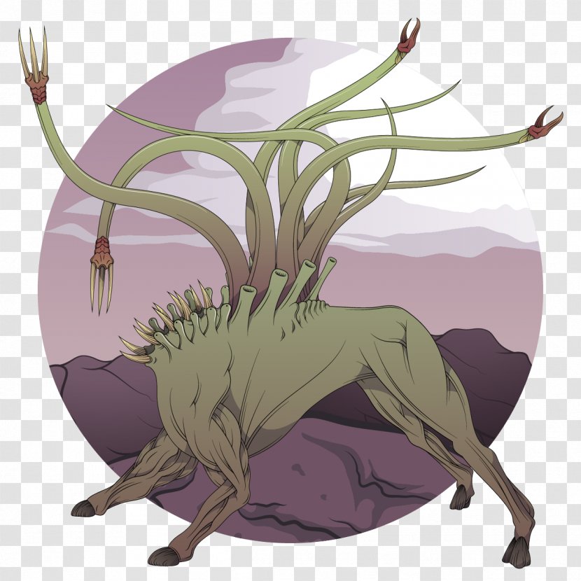 Alien Cartoon - Dragon - Flower Grass Transparent PNG