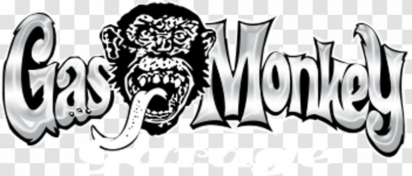 Gas Monkey Garage Bar N' Grill Vector Graphics Logo Clip Art - Monochrome Photography - Mammal Transparent PNG