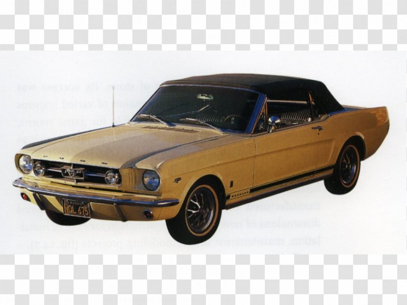 First Generation Ford Mustang Model Car Motor Company Transparent PNG