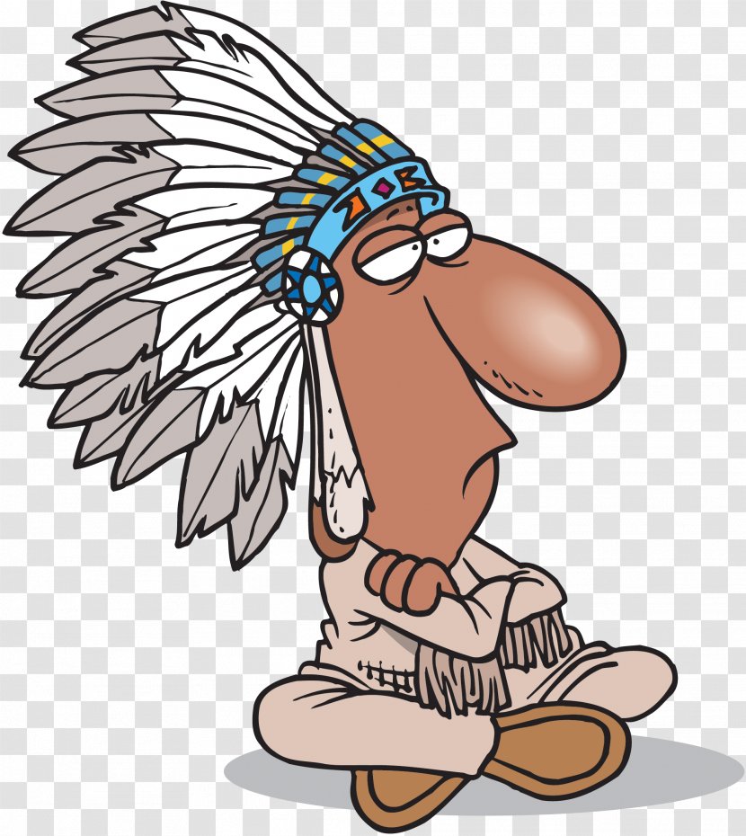 Cartoon Indigenous Peoples Of The Americas Animation Tribal Chief Clip Art - Organism Transparent PNG