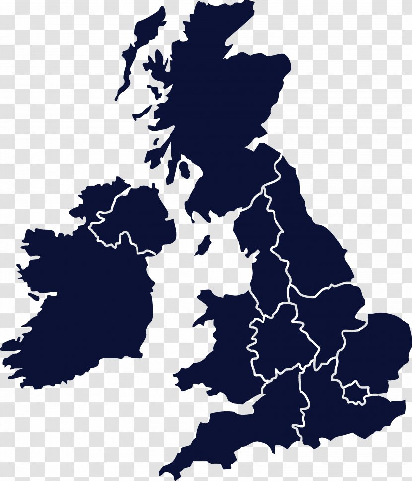 England British Isles Vector Map Transparent PNG