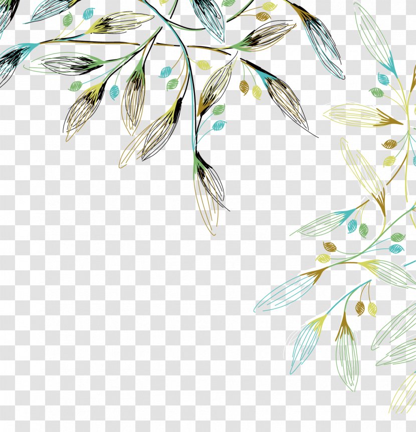 Watercolor Painting Shading - Wallpaper - Leaves Transparent PNG