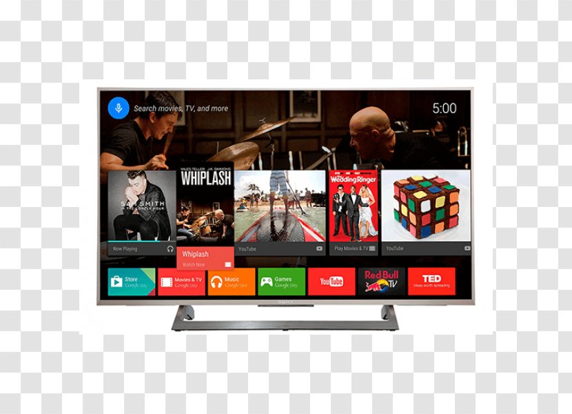 4K Resolution LED-backlit LCD Bravia Ultra-high-definition Television Smart TV - Ledbacklit Lcd - Sony Transparent PNG