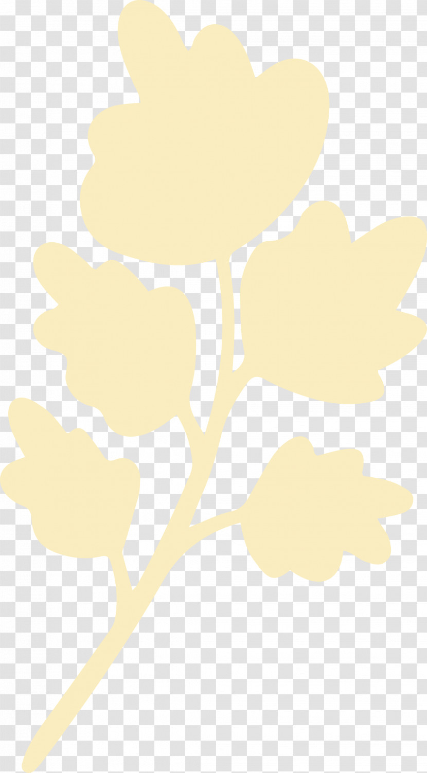 Plant Stem Petal Leaf Yellow Pattern Transparent PNG