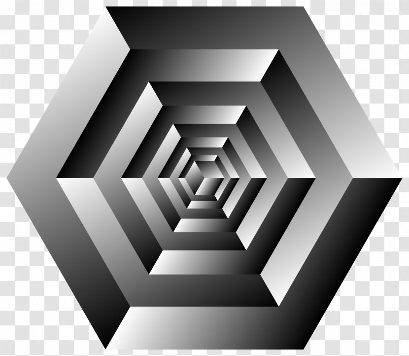 Optical Illusion Necker Cube Isometric Projection - Impossible Transparent PNG
