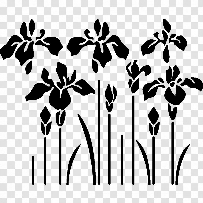 Leaf Floral Design Plant Stem - Black M - FLO Transparent PNG