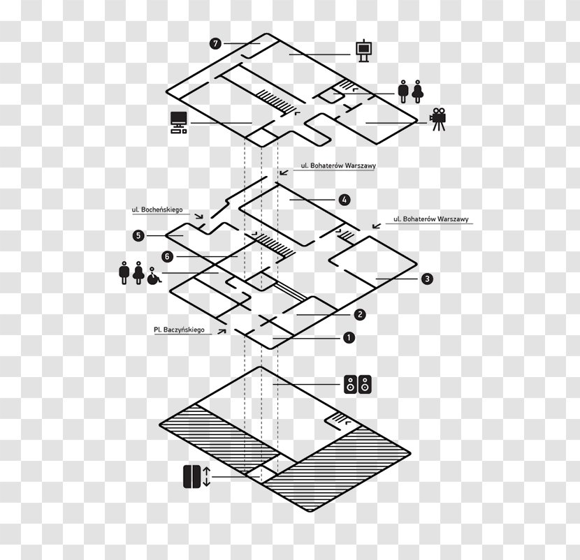 Building Cartoon - Wayfinding Software - Technology Diagram Transparent PNG