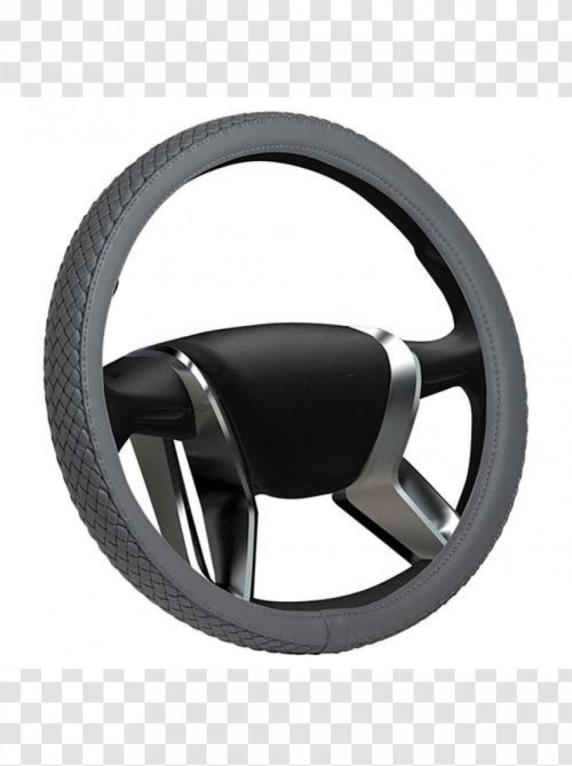 Leather Alcantara Racing Wheel Car Grey - Steering Transparent PNG