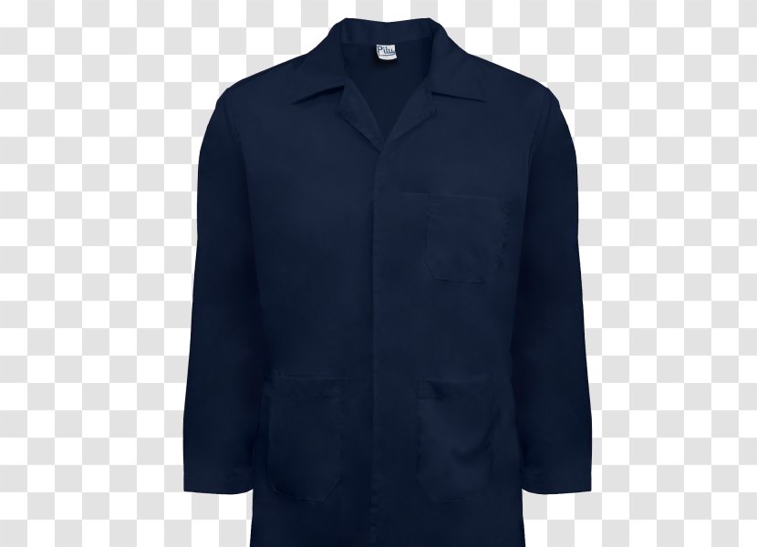 Jacket Blue Shirt Sleeve Overcoat - Outerwear Transparent PNG