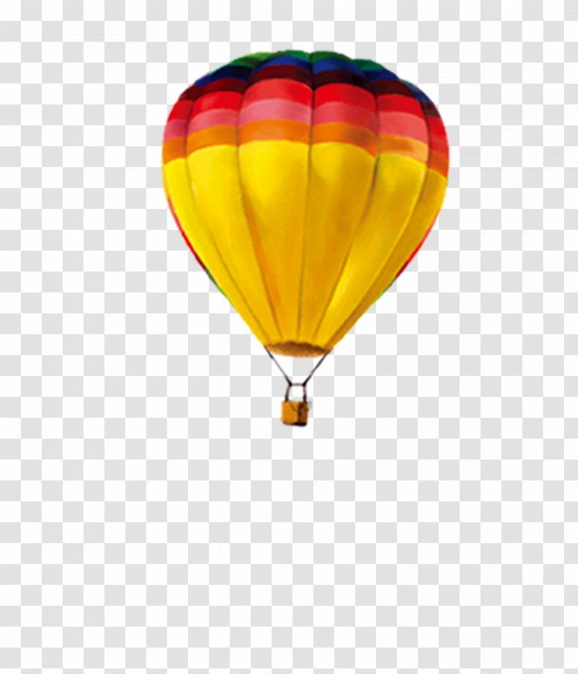 Summer Hot Air Balloon - Colorful Transparent PNG