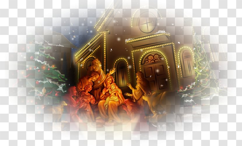 Desktop Wallpaper Christmas Day Nativity Scene Image Holiday - Merry Transparent PNG