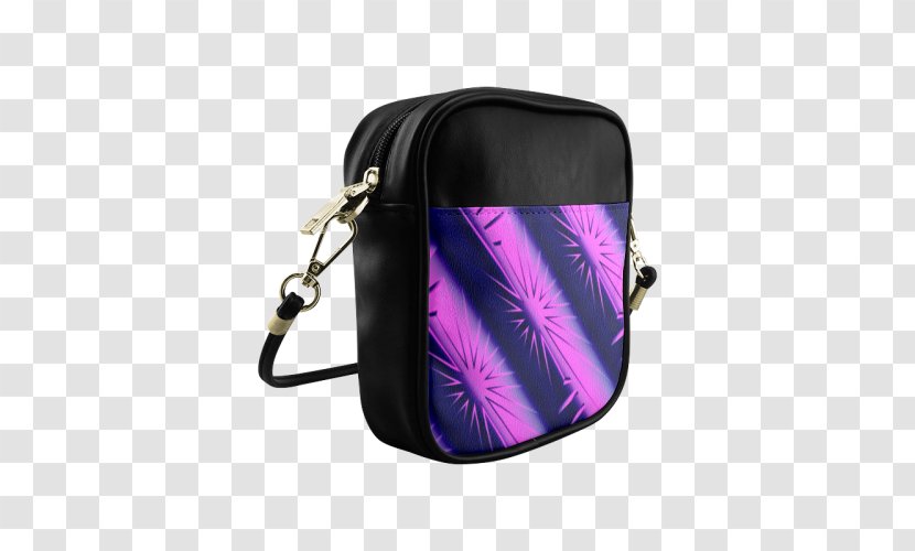 Messenger Bags Handbag Shoulder Strap Tote Bag - Artificial Leather - Purple Abstract Transparent PNG