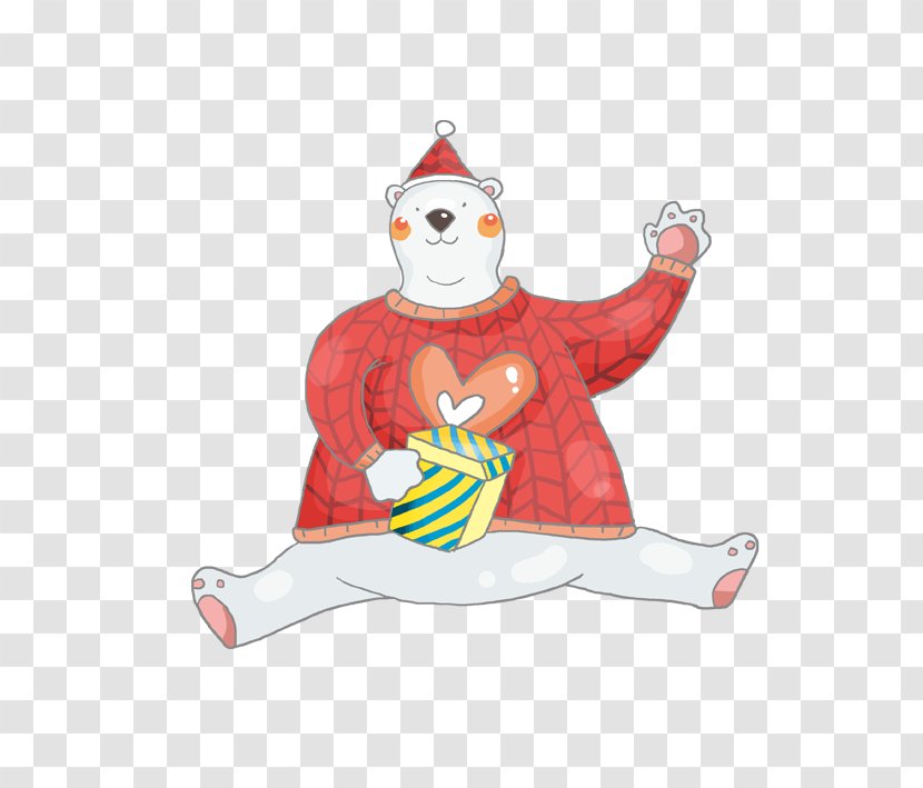 Christmas Tree Gift - Cartoon - Bear Transparent PNG