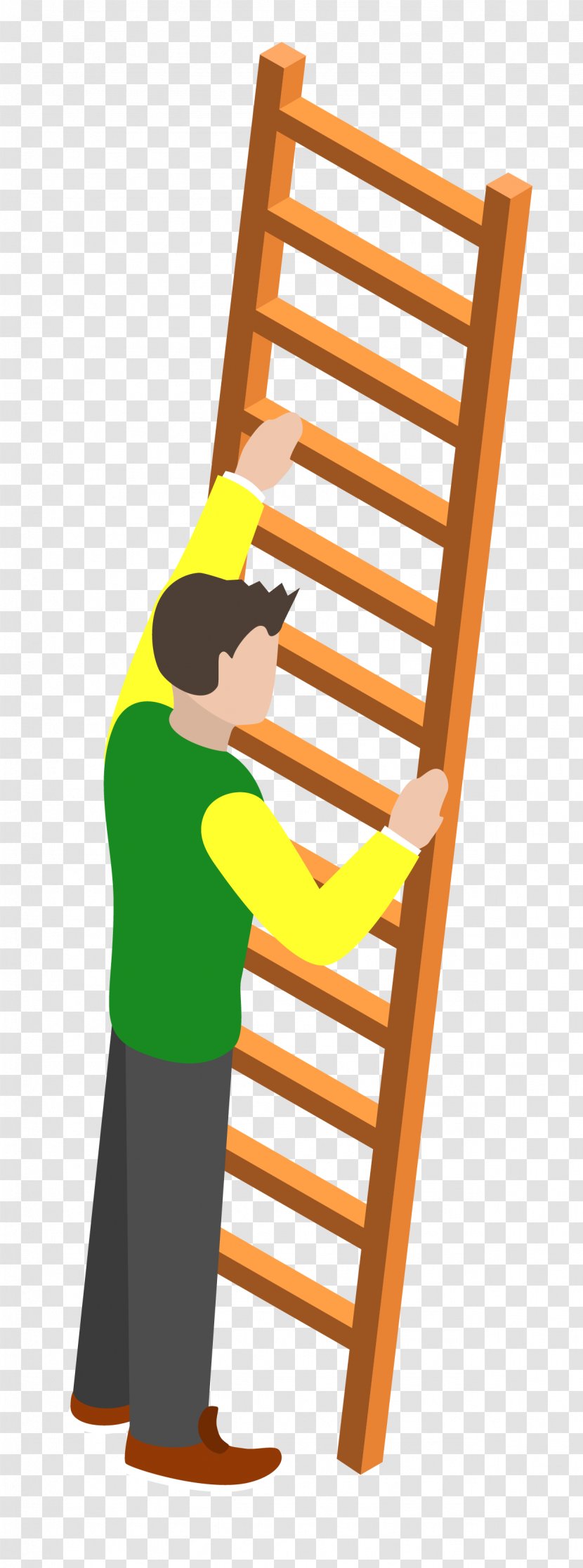 Ladder Icon - Yellow - Take The People Transparent PNG