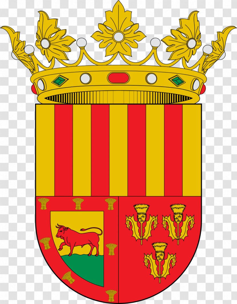 Dénia Escutcheon Aielo De Malferit Elda Coat Of Arms Spain - Flower - Royal Border Transparent PNG