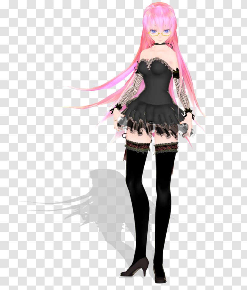 Megurine Luka Dress Clothing MikuMikuDance Hatsune Miku - Cartoon Transparent PNG