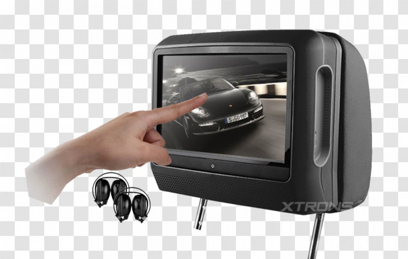 Head Restraint Computer Monitors Liquid-crystal Display Touchscreen DVD Player - Dvd - Rockwell B1 Lancer Transparent PNG