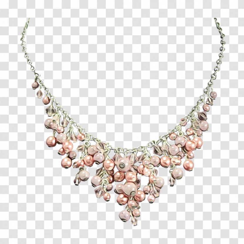 Jewellery Necklace Body Jewelry Pink Chain - Making - Gemstone Pendant Transparent PNG