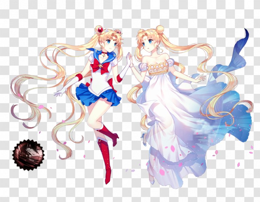 Sailor Moon Chibiusa Tuxedo Mask Uranus Neptune - Cartoon Transparent PNG