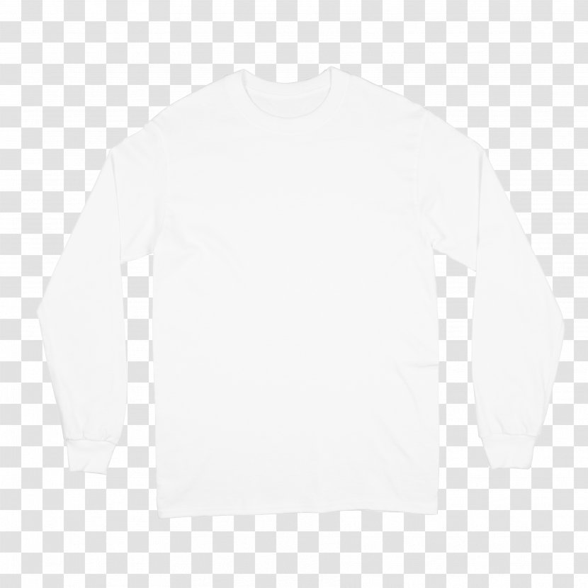 Long-sleeved T-shirt Mandarin Collar - White Transparent PNG