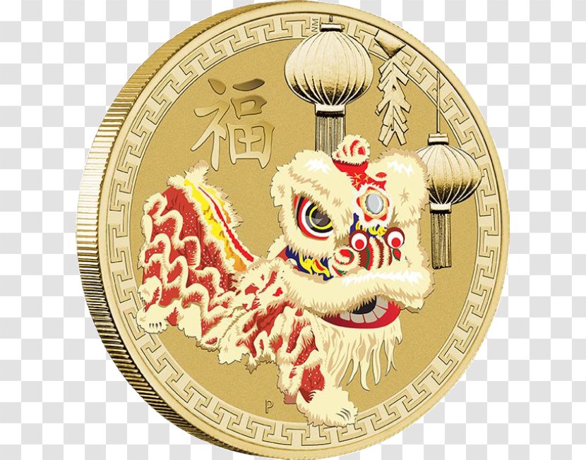 Perth Mint Lion Dance Chinese New Year Coin - Guardian Lions Transparent PNG