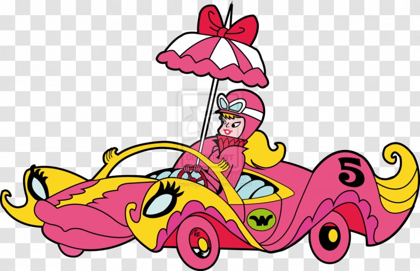 Penelope Pitstop Dick Dastardly Muttley Hanna-Barbera Television Show - Carrera De Autos Transparent PNG