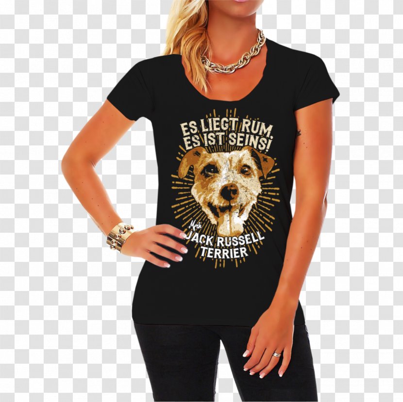 T-shirt Neckline Clothing Top Sweater - Accessories - Jack Russell Terrier Transparent PNG