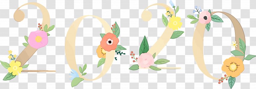Cartoon Plant Tail - New Years 2020 Transparent PNG