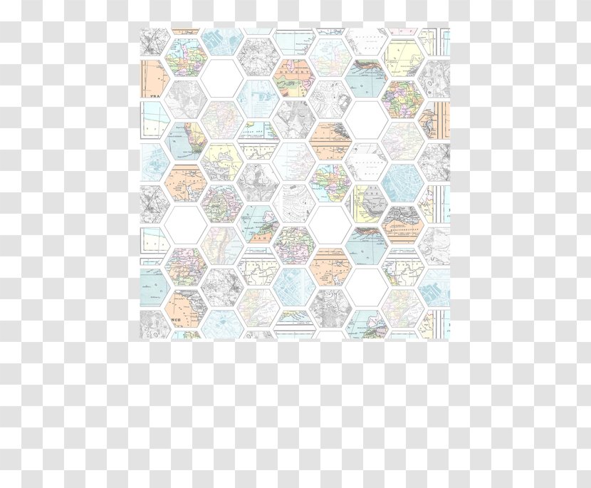 Paper Hexagon Hex Map Geometry Regular Polygon - Honeycomb Structure Transparent PNG