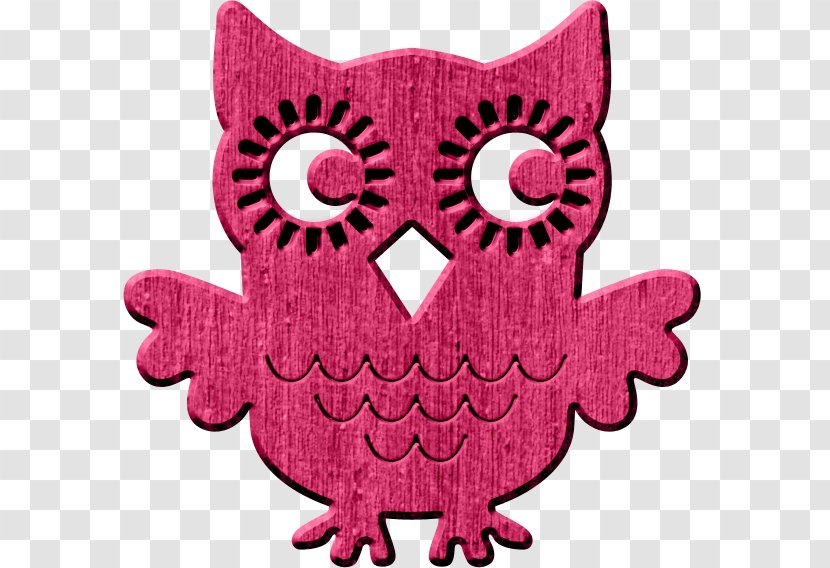 Owl Paper Bird Digital Scrapbooking - Craft - Pink Transparent PNG